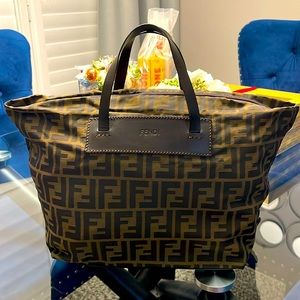 FENDI Zucca Canvas Hand Bag